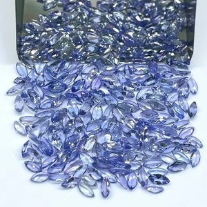 Tanzanite naturelle taille marquise, pierres précieuses violettes en vrac 4x2mm, pierres semi-précieuses étincelantes, lot en gros de pierres précieuses - Product Image 5