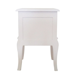 Classic French Elegant Design <b>White</b> Bedside <b>Nightstand</b> Solid Mahogany Furniture with Handcrafted TL06 Product - Product Image 3