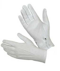 ถุงมือทางการสีขาวสำหรับผู้ชาย 1 คู่ ถุงมือสำหรับใส่ชุดหรูหรา ถุงมือใส่ชุดพร้อมโลโก้สั่งทำได้ สำหรับทั้งชายและหญิง - Product Image 2