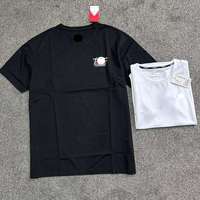 T-shirts d'été pour hommes de qualité supérieure en gros, 100 % coton tricoté, manches courtes, décontractés, à motifs, respirants, anti-plis, séchage rapide