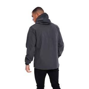 Chaqueta Cortavientos Personalizada OEM de Estilo Urbano con Bloques de Color, Ligera, con Cierre, Talla Grande para Hombre, Hecha en Pakistán - Product Image 3