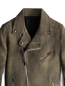 แจ็กเก็ตหนังสำหรับผู้ชายเสื้อแจ็กเก็ตแฟชั่นหนังพรีเมี่ยม - Product Image 3