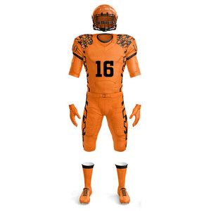 Tenues de football pour jeunes, uniformes de soccer à faible MOQ, ensembles de vêtements de sport athlétiques de compression, uniformes de sublimation multicolores pour hommes américains - Product Image 5