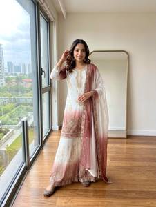 <b>Top</b> Quality Embroidery Sequence Work <b>Indian</b> and Pakistani Clothing Salwar Suit Available at Export Price - Product Image 1