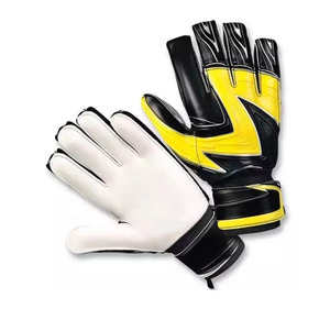 Unisex Full <b>Finger</b> PU Goalkeeper Gloves White Black Red Non Slip Palm Adjustable Wrist <b>Strap</b> Breathable <b>Finger</b> Protection - Product Image 5