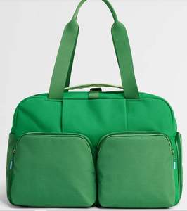 Bolsa Deportiva Expandible de Nailon Verde Unisex con Cierre de Cremallera, Gran Capacidad, para Gimnasio, Viajes, Deportes, Fitness, con Compartimento para Zapatos - Product Image 4