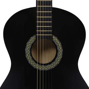 Guitare classique en bois de tilleul noir 4/4 39 pouces pour débutants - Product Image 5