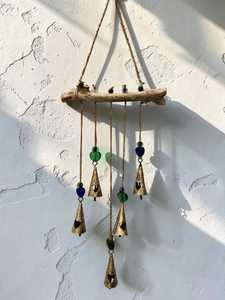 Handmade Animal Theme Wooden Wind Chime with Tin Bells and Glass Beads for Indoor/Outdoor <b>Garden</b> and Patio Hanging Decor - Product Image 6