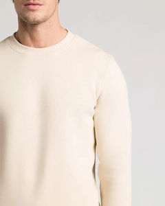 เสื้อสเวตเชิ้ตคอกลมผู้ชาย ผ้าฝ้าย 100% ผ้าฟลีซถัก ทรงปกติ ใส่สบายในฤดูหนาว - Product Image 2
