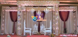 Soporte de fondo de Metal para decoración de boda, arcos de Metal de estilo occidental para escenario, venta al por mayor - Product Image 6