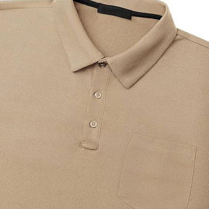 เสื้อโปโลชาย ผ้าฝ้าย 100% แขนสั้น กระเป๋าถักที่อก ป้องกันรอยยับ ระบายอากาศได้ดี สวมใส่สบายๆ - Product Image 3