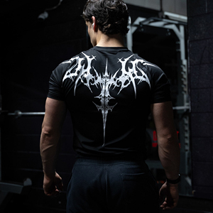 <b>Custom</b> Sublimation <b>Design</b> Men's Streetwear <b>Compression</b> <b>Shirt</b> Performance Short Sleeves Grappling Strength Bodybuilding Gym <b>Shirt</b> - Product Image 5