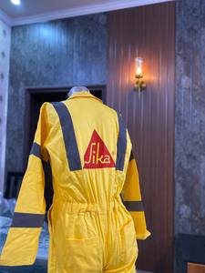 Yellow Reflective High Visibility Safety Coverall Flame Retardant Workwear Unisex Protective Uniform 500-800C Heat <b>Resistant</b> - Product Image 5