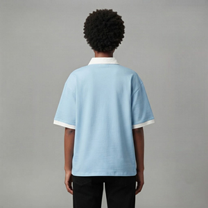 Wholesale 100%Cotton Women's T-<b>shirt</b> Trendy Hip Hop Style 300 Grams Pique Fabric Eco-Friendly Breathable Comfortable <b>ladies</b> <b>polo</b> - Product Image 4
