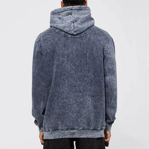 Men's Plain High Quality Thick Pullover Acid Wash Hoodie Custom <b>Design</b> Drop Shoulder Oversized Hoodie For Winter - Product Image 6