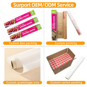 Papier sulfurisé double face écologique antiadhésif 5M 10M de qualité alimentaire recyclable avec revêtement silicone quatre couleurs - Product Image 5