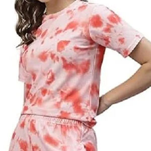 Conjunto de Dos Piezas para Mujer, 100% Algodón, Estilo Casual, Lavado, Cuello Redondo, Manga Larga, Corte Regular, Camiseta y Pantalones Cortos por Encima de la Rodilla, Superventas - Product Image 5