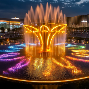 Fuente Grande para Estanques Horticlub con Luz LED, Música y Agua Danzante, Flotante para Parques y Hoteles al Aire Libre - Product Image 4