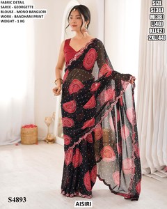 Sari de Diseño Saffron Flame - Product Image 6
