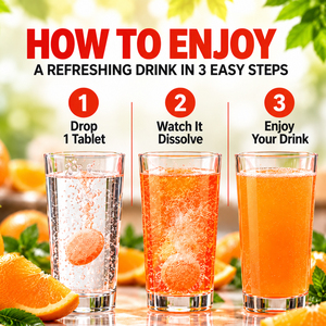 L-Glutathione Effervescent Tablets Orange Flavor 15 Count Dietary Supplement Dissolvable Fizzy <b>Drink</b> Tablets for Daily Use - Product Image 3