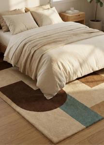 Alfombra de Lana Premium Hecha a Mano, Moderna, Abstracta, Antideslizante, para Sala de Estar, Dormitorio, Hotel, Decoración del Hogar - Product Image 2