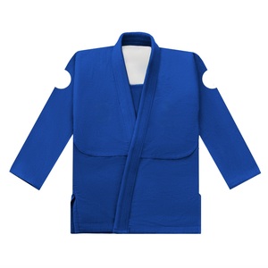 Kimono de Jiu-Jitsu Brasileño Azul Personalizado de Primera Calidad, 450GSM y 350GSM, Tejido de Perlas, 100% Algodón, Aprobado por la IBJJF - Product Image 1