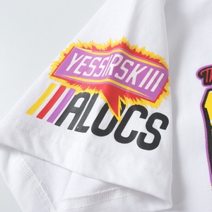 Camisetas Hip Hop para Hombre, Alta Calidad, 100% Algodón, Tejido Estampado con Marca de Agua, Ecológico, Transpirable, Cuello Redondo, Corte Regular - Product Image 3