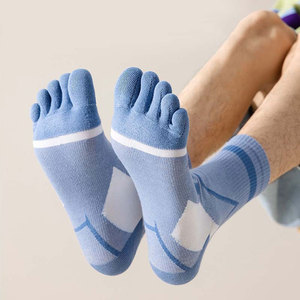Unique Design Custom Made Five Toe Ankle <b>Socks</b> High Quality Breathable Cotton Athletic Sports Fashion <b>Socks</b> - Product Image 2