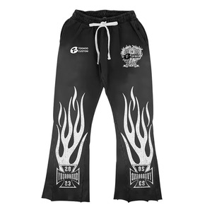 Conjunto de Sudadera con Capucha Extra Grande de Felpa de Algodón Premium y Pantalones Deportivos Holgados Unisex con Logotipo Personalizado - Product Image 4