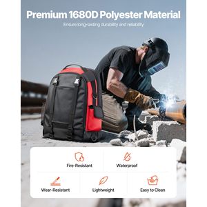 25.2L Welding <b>Backpack</b> Extreme Gear Pack for <b>Tools</b> and Helmet 1680D High Density Polyester Tactical Style - Product Image 6