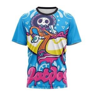 Camisetas Deportivas ELIXE para Hombre, Cuello Redondo, Transpirables, de Secado Rápido, Tejido de Poliéster/Algodón, Corte Regular, Casuales, Lisas, Digitales, al por Mayor - Product Image 2