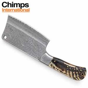 Couteau de boucher en acier Damas de haute qualité, forgé à la main, pour viande et légumes, couteau de cuisine à lame pleine, couteau de chef avec manche en corne de bélier - Product Image 4