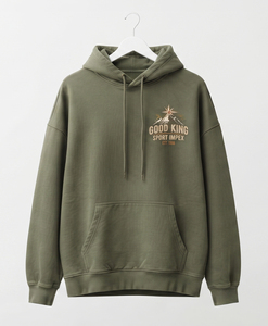 Sudadera con Capucha de Corte Regular con Estampado Gráfico, Estilo Urbano Vintage, de Algodón Grueso y Felpa, Sudadera Premium de Moda Masculina para Invierno, Personalizable - Product Image 1