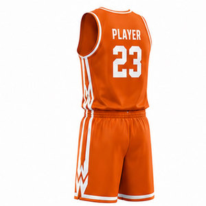 Ensemble de maillots de basket-ball haute performance avec tissu en maille léger, propriétés de séchage rapide et graphiques d'équipe personnalisés - Product Image 4