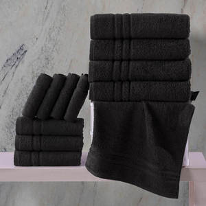 Ensemble de serviettes de bain en coton 100% premium, douces, absorbantes, séchage rapide, serviettes en éponge de luxe pour adultes, hôtels, spas, salles de bain, usage domestique - Product Image 4