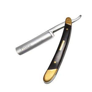 Navaja de Afeitar Plegable de Acero Inoxidable Personalizada para Barbería, Cuchilla de Repuesto para Cortar el Cabello, Navaja Recta de Acero Inoxidable - Product Image 2