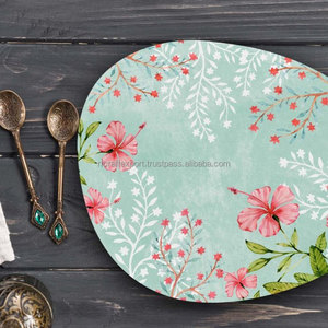 Napperons de Table à manger imprimés de luxe napperons de Table multicolores récipients chauds pour Table à manger de cuisine - Product Image 4