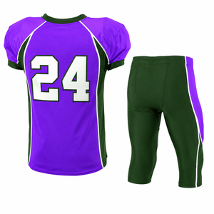 Customized Breathable American Football Uniform Set Unisex 100% Polyester Sublimation Short Sleeve Custom Logo OEM - Product Image 4