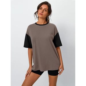 FOXA-Camisetas de manga corta para mujer, camisetas de gran tamaño para entrenamiento de verano, informales, Y2K 2025, Camisetas Básicas de gimnasio a la moda - Product Image 1