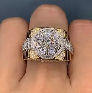 แหวนแต่งงานผู้หญิงทรงกลม 2.30 กะรัต ประดับเพชรโมอิสซาไนต์แท้ ชุบทองคำขาว 14K เงินสเตอร์ลิง ประดับเพชรทิชยา - Product Image 3