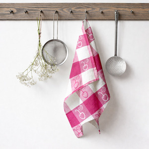 Paño de Cocina de Lujo 100% Algodón Jacquard, Super Absorbente, con Patrón y Logotipo Personalizables - Product Image 1