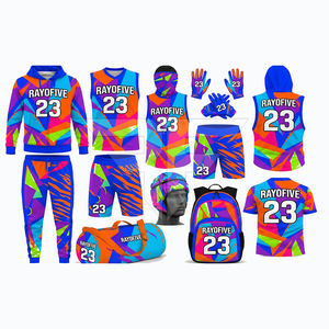 Conjunto de Uniforme de Fútbol Americano 7V7 Reversible Personalizado, Casco, Mochila, Bolsa de Lona, 100% Poliéster, Antibacteriano, Transpirable, de Alta Calidad - Product Image 4