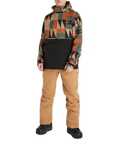 Blouson bomber pour homme à imprimé géométrique avec capuche amovible, coupe-vent, style streetwear, vêtement d'automne, coupe classique, fermeture éclair - Product Image 4