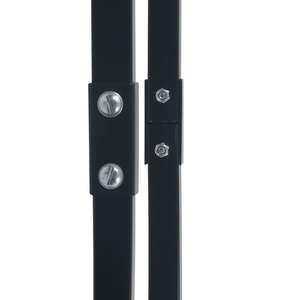 ชั้นวางฟืนเหล็กสีดำ ขนาด 31.5"x9.8"x39.4" อุปกรณ์เสริมสำหรับเตาผิง - Product Image 4