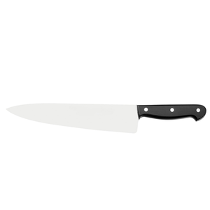 Cuchillos de Chef con Hoja Ancha de Acero Inoxidable y Cómodo Mango Negro con Triple Remache para Cocinar y Preparar Alimentos - Product Image 1