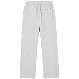 Knit Jogger <b>Pants</b> Grey Marl Casual Sweatpants Elastic Waist Lounge Wear Soft Knit Trousers Relaxed Fit for Men Women - Product Image 2