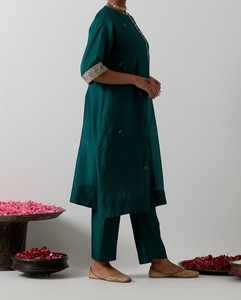 เสื้อ kurta สุดอินเทรนด์สำหรับผู้หญิงขายดีเสื้อผู้หญิงสไตล์ฤดูร้อนเข้ารูปพอดีตัวเหมาะสำหรับสบายๆแบบธรรมดาแต่มีคุณภาพสูง - Product Image 2