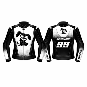 Chaqueta de Motociclismo de Cuero GSX Personalizada, Impermeable, de Secado Rápido, con Protección de Nivel 2 CE, para Carreras en Pista, con Protección Contra Golpes - Product Image 1