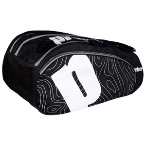 2026 Navy Blue Nylon Tennis Racket Bag with Orange Accents Zipper Closure Water Resistant 30-<b>40L</b> Capacity Sports <b>Backpack</b> - Product Image 1