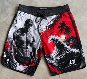 Custom <b>Men</b>’s 3D Graphic Print Board Shorts Quick Dry Surf Swim <b>Trunks</b> 4-Way Stretch Beachwear Summer Water Sports Shorts OEM ODM - Product Image 6